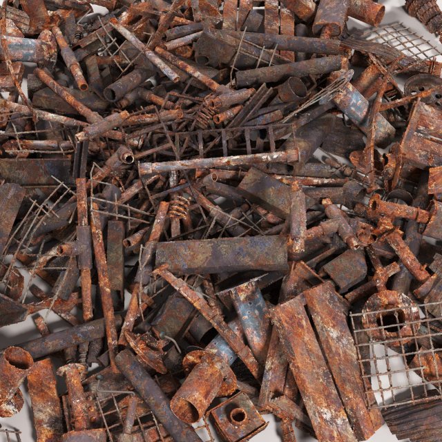 Metall dump 3D-Modell .c4d .max .obj .3ds .fbx .stl .blend 