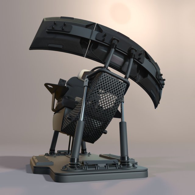 Car simulator Modello 3D .c4d .max .obj .3ds .fbx .stl .blend 
