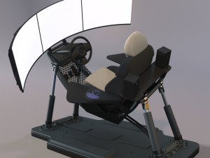 Car simulator Modello 3D