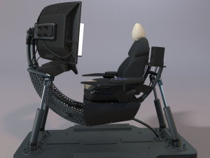 Car simulator Modello 3D