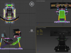 Car simulator Modello 3D