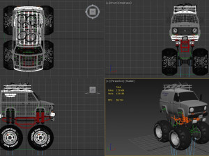 Monster truck 3D Model