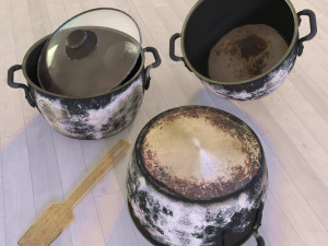 Dishes old 3D 模型