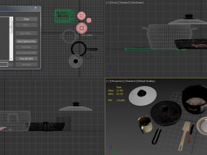 Dishes old 3D 模型