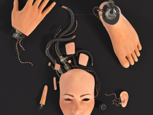 Parts of the robot 3D मॉडल