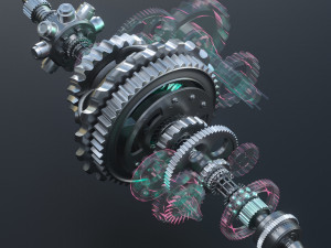 Gears Animation 3D-Modell