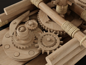 Wood Gears Modelo 3D