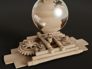 Wood Gears Modelo 3D