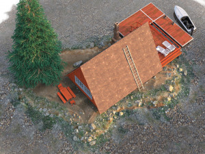House triangular Modelo 3D