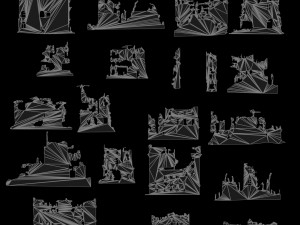 2D Ruins 3D 模型