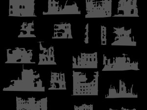 2D Ruins 3D 模型