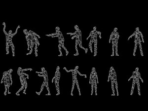 Zombie 2D 3D 모델