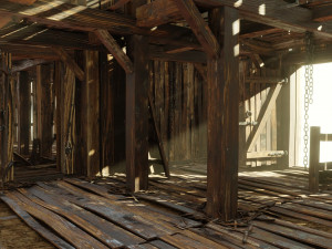 Old wooden shed 3D Model