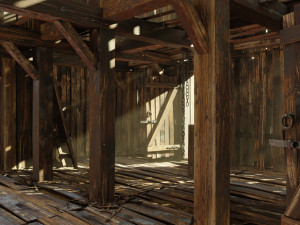 Old wooden shed 3D Model