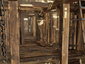 Old wooden shed 3D Model