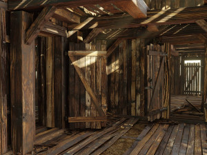 Old wooden shed 3D Model