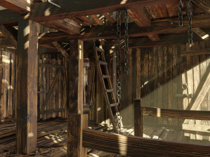 Old wooden shed 3D Model