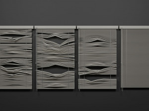 Broken blinds Model 3D