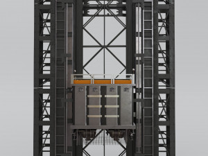 Freight Elevator 3D Model