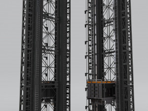 Freight Elevator 3D Model