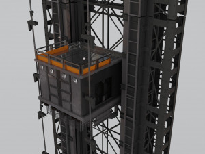 Freight Elevator 3D Model