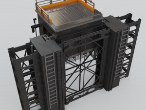 Freight Elevator 3D Model