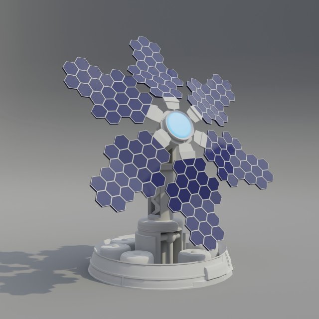 Solar Panel 3D Model .c4d .max .obj .3ds .fbx .stl .blend 