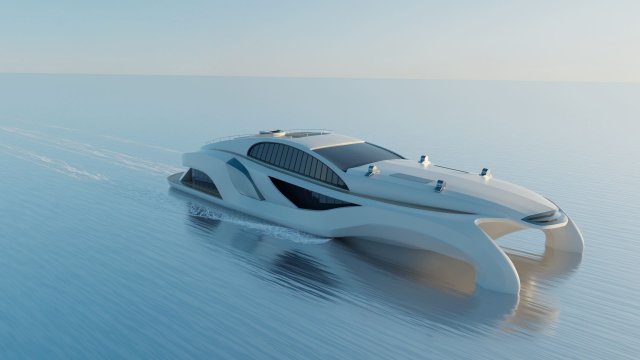 Yacht Model 3D .c4d .max .obj .3ds .fbx .stl .blend 