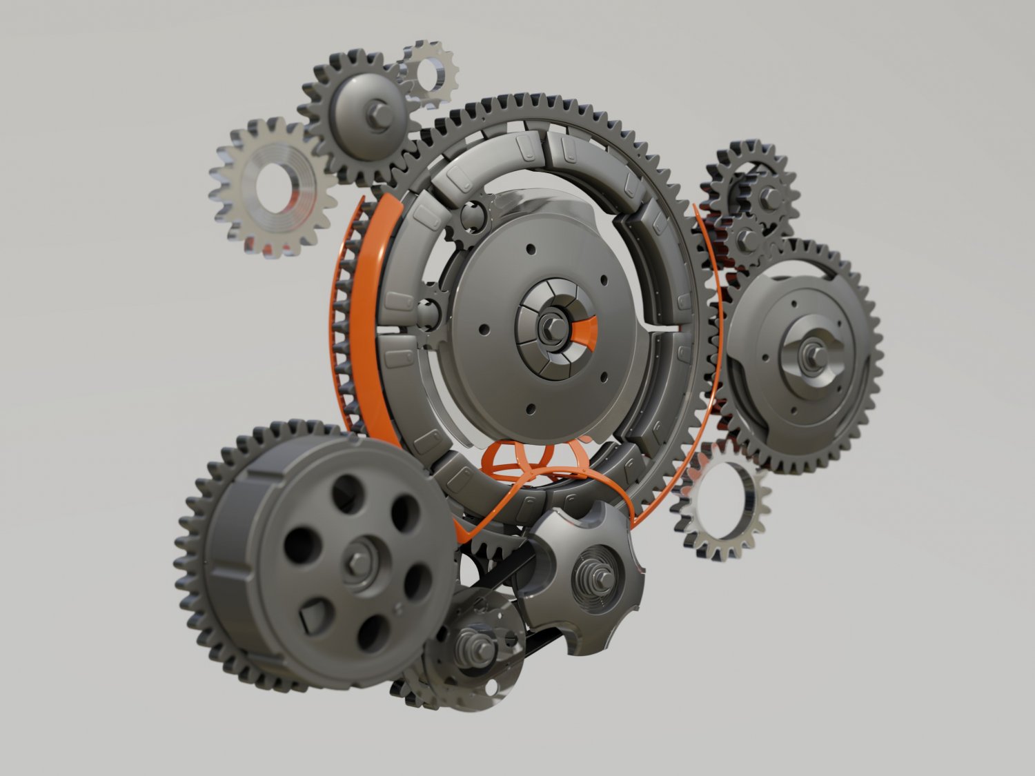 Gears - 3D Model by 3dstudio