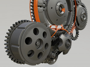 3D Animation Gears Modelo 3D
