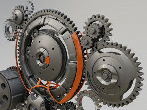 3D Animation Gears Modelo 3D