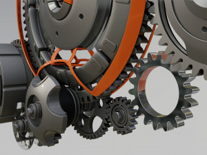 3D Animation Gears Modelo 3D