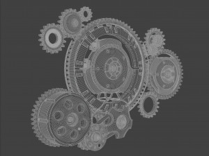 3D Animation Gears Modelo 3D