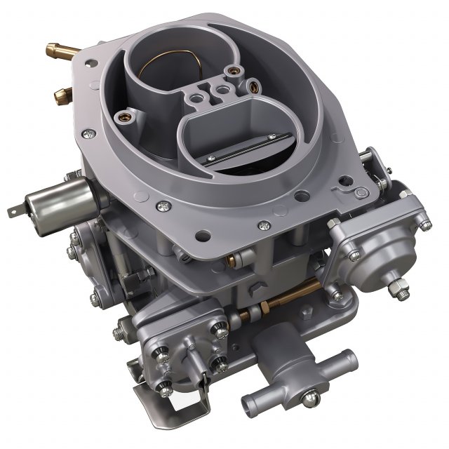 Carburetor 3D Модель .c4d .max .obj .3ds .fbx .stl .blend 