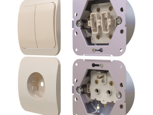 Disassembled sockets 3D Модель