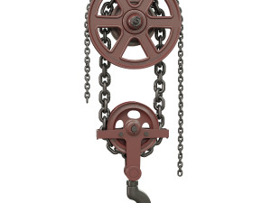 Hook and mechanism 3D मॉडल