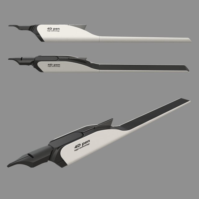 The pen of the Future 3D Model .c4d .max .obj .3ds .fbx .stl .blend 