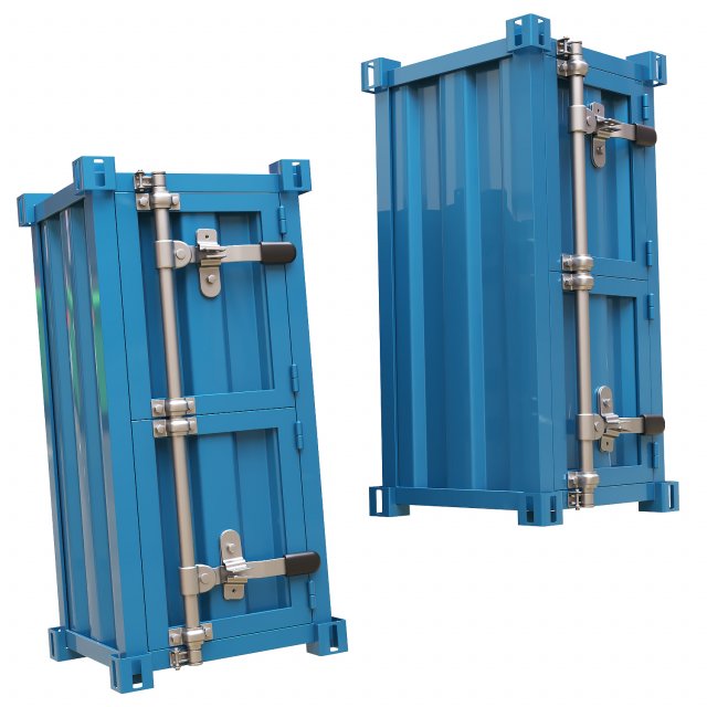 Safe container Model 3D .c4d .max .obj .3ds .fbx .stl .blend 