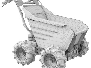 Micro tractor 3D-Modell