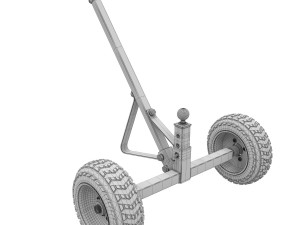 Tow truck for semi-trailer Modello 3D