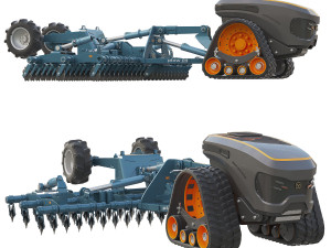Autonomous Tractor 3D Model