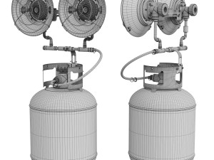 Gas heater 3D Model
