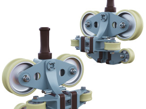 Wheel assembly for attractions 3D मॉडल