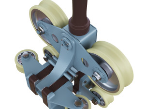 Wheel assembly for attractions 3D मॉडल