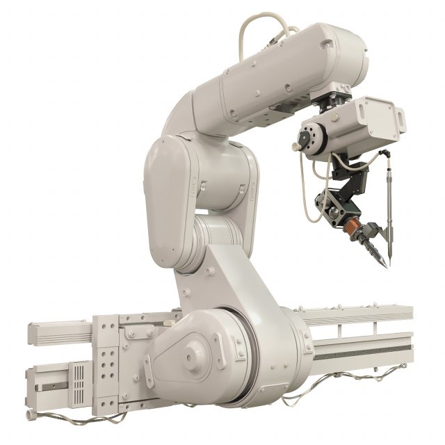 Industrial robot manipulator 3D मॉडल .c4d .max .obj .3ds .fbx .stl .blend 