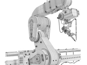 Industrial robot manipulator 3D मॉडल