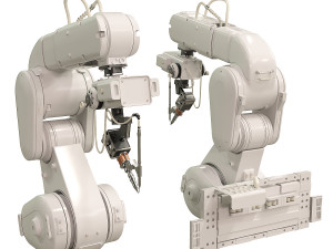 Industrial robot manipulator 3D मॉडल