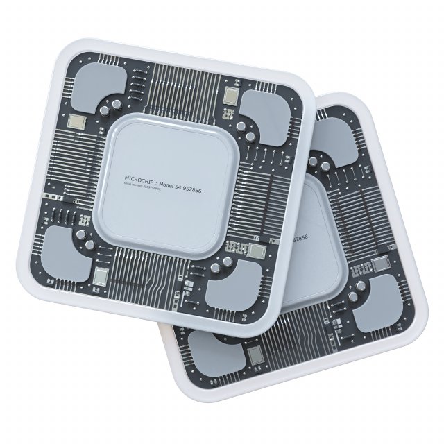 Microchip Model 3D .c4d .max .obj .3ds .fbx .stl .blend 