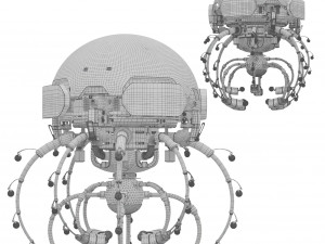 Jellyfish robot Model 3D
