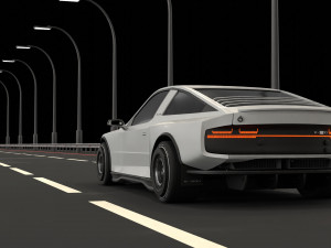 Car and road 3Dモデル
